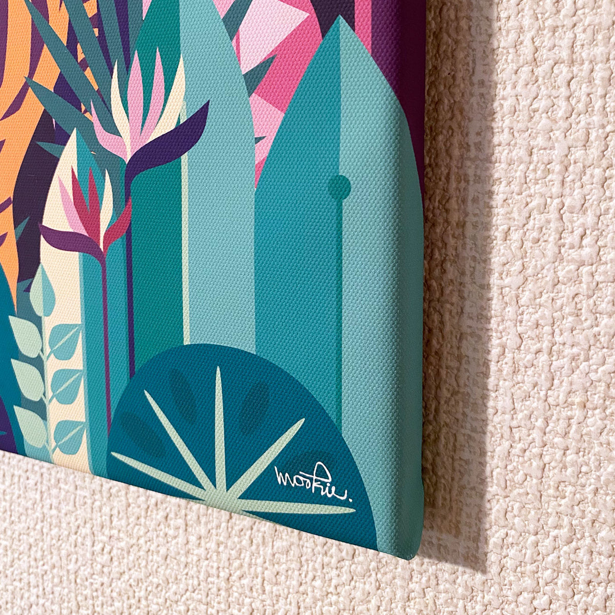 "Exotica" Giclee Printing on Canvas mookiesato