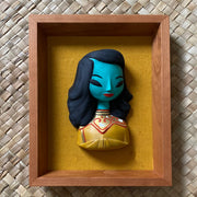 Chinese Chalkware "Green Lady" Limited to 50