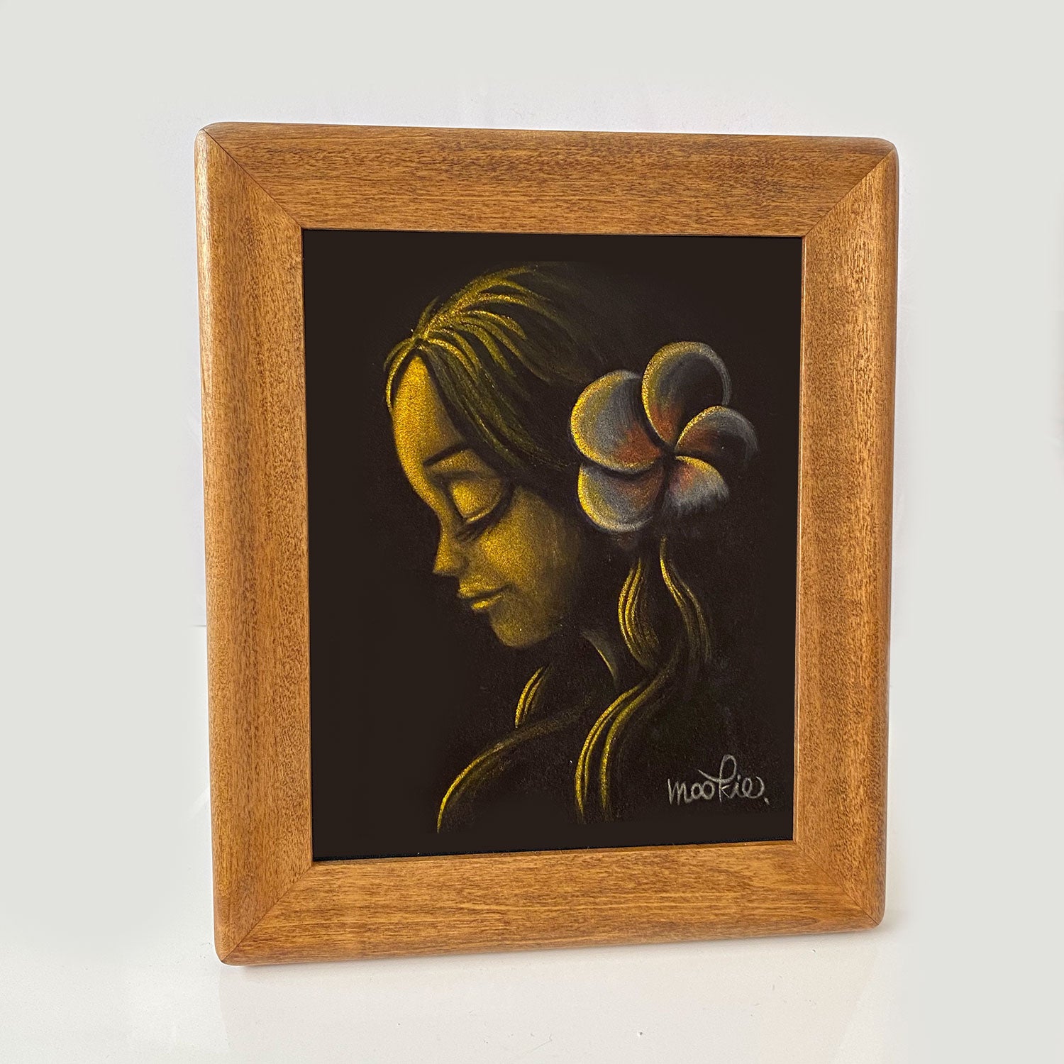 "Wahine" wooden framed