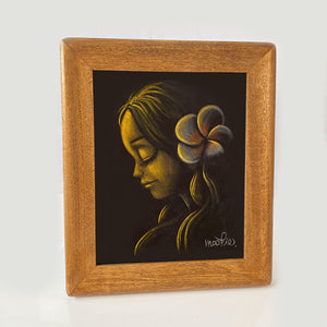 "Wahine" wooden framed