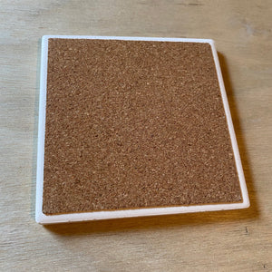 Chinese lady Diatomaceous earth coasters Set of 4