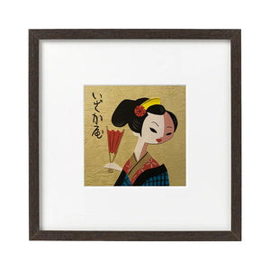The Edo "Japanese lady" Framed Art Prints