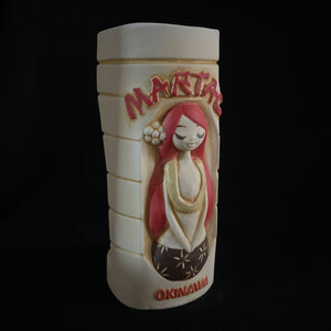 Martac Hawaiian Tiki Mug - White color